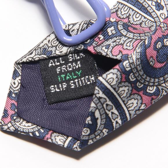 Vintage Giacomo Italia Paisley Print Silk Tie 3.25" x 57.25" - Picture 7 of 7